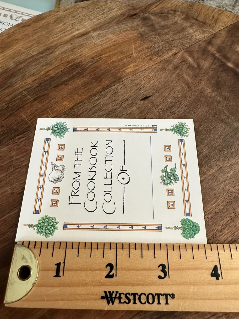 Cookbook Bookplates 1991 Antioch Bookplates 